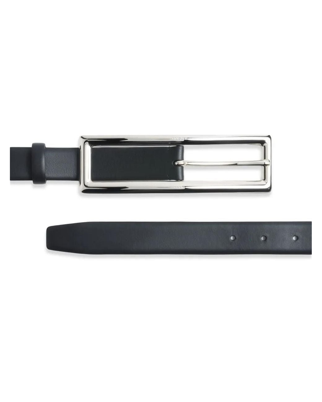 Mugler Black Rectangular-Buckle Belt