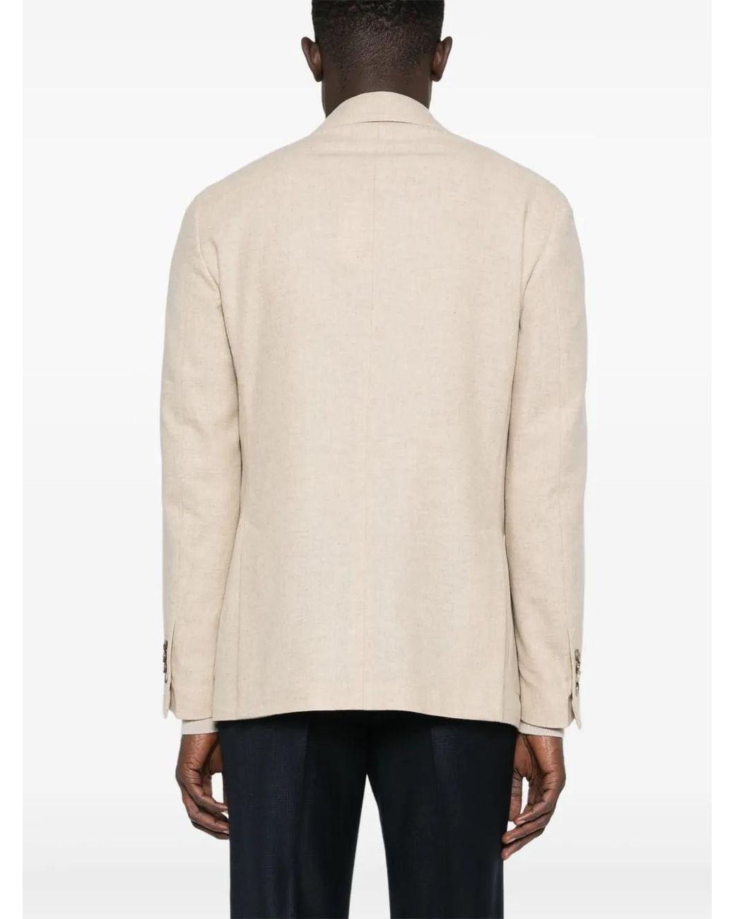 Lardini Natural Mélange-Effect Blazer for men