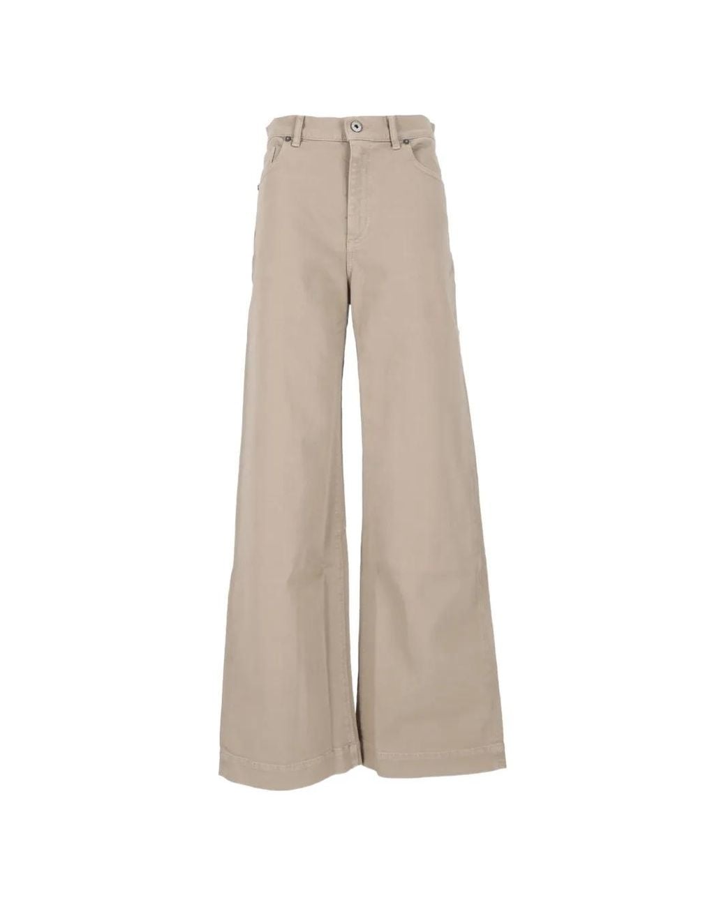 P.A.R.O.S.H. Natural Wide-Leg Jeans