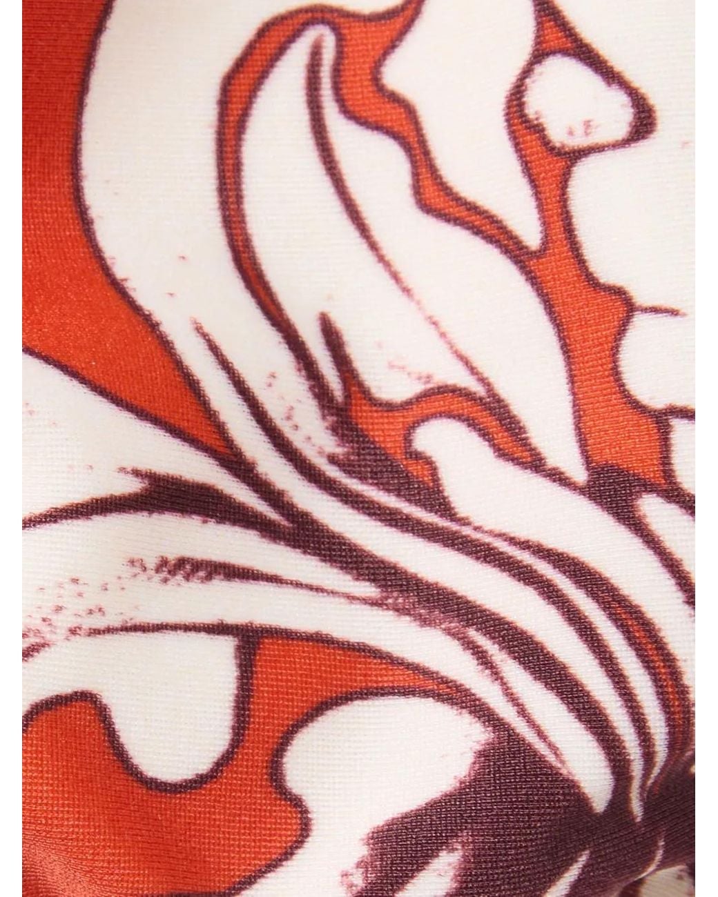 LaDoubleJ Red Haut De Bikini À Fleurs