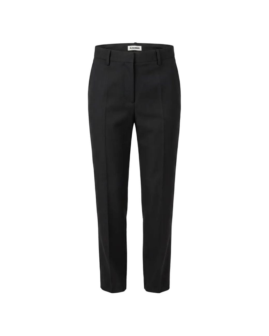 Jil Sander Black Wool Gabardine Trousers