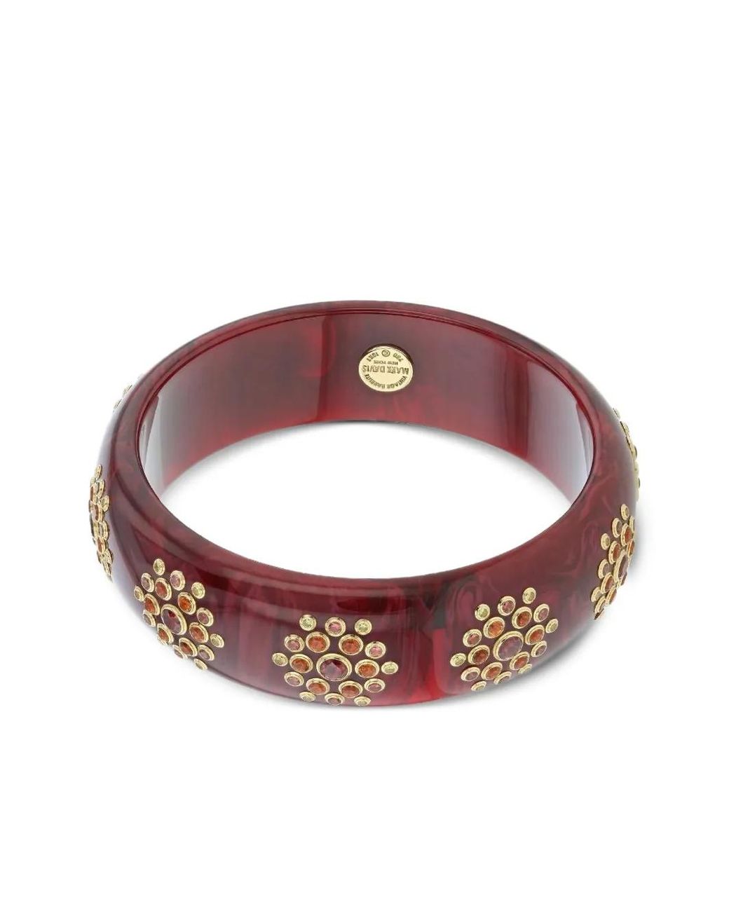 Mark Davis Red 18K Multi-Stones Bangle