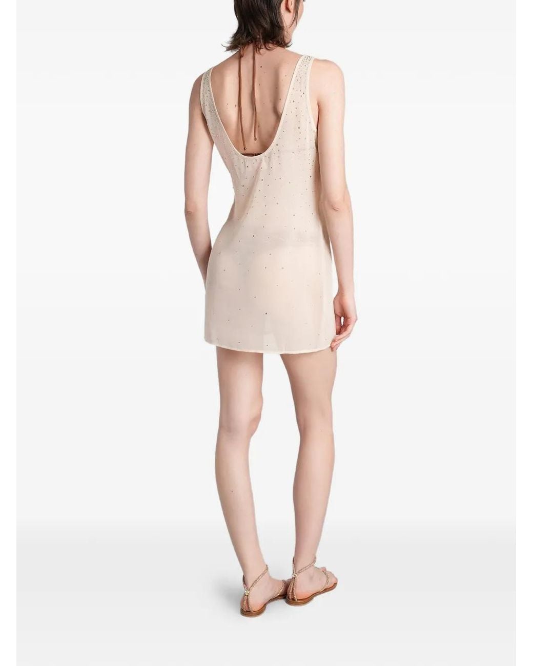Mc2 Saint Barth White Raya Mini Dress