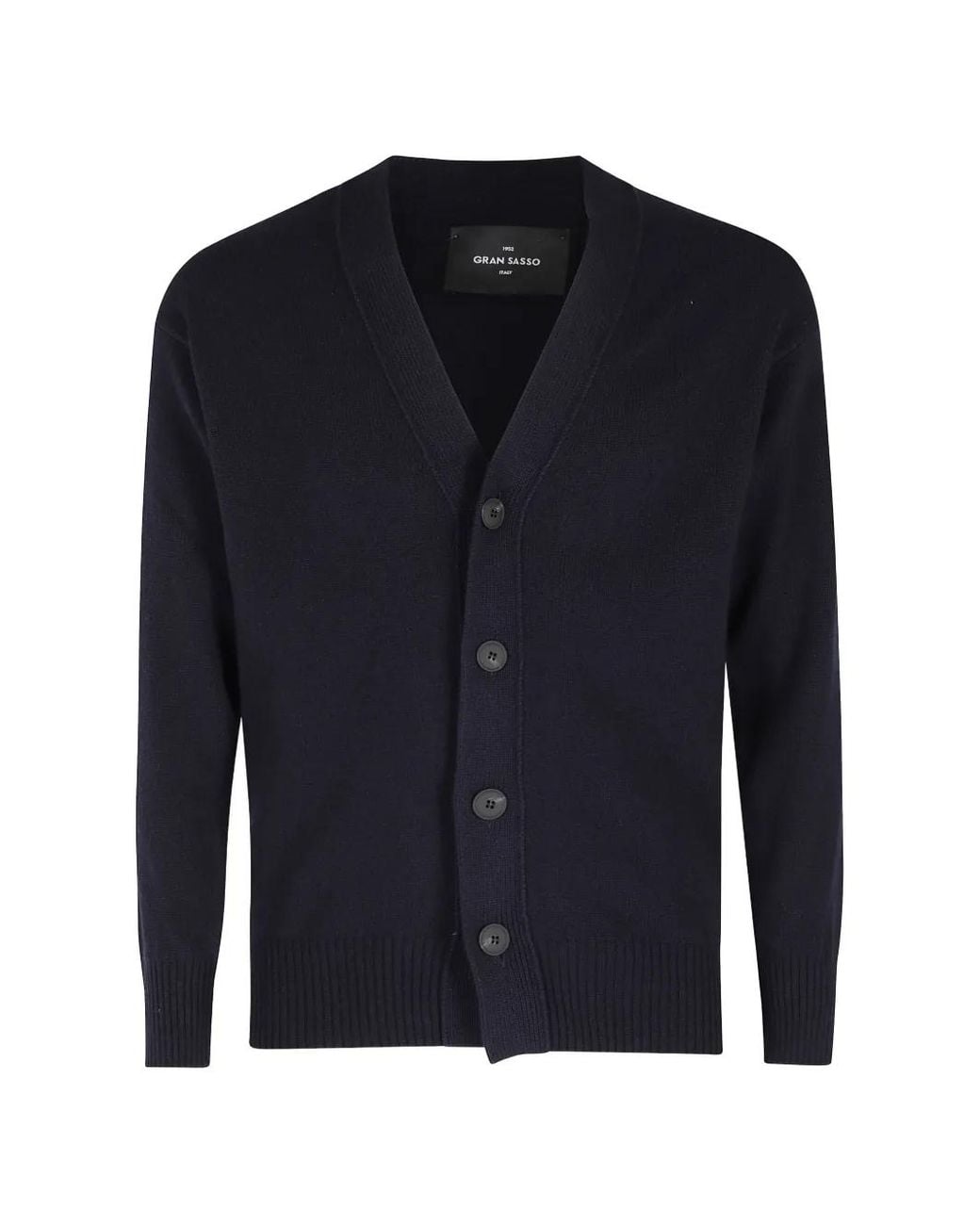 Gran Sasso Blue Button-Up Knit Cardigan for men