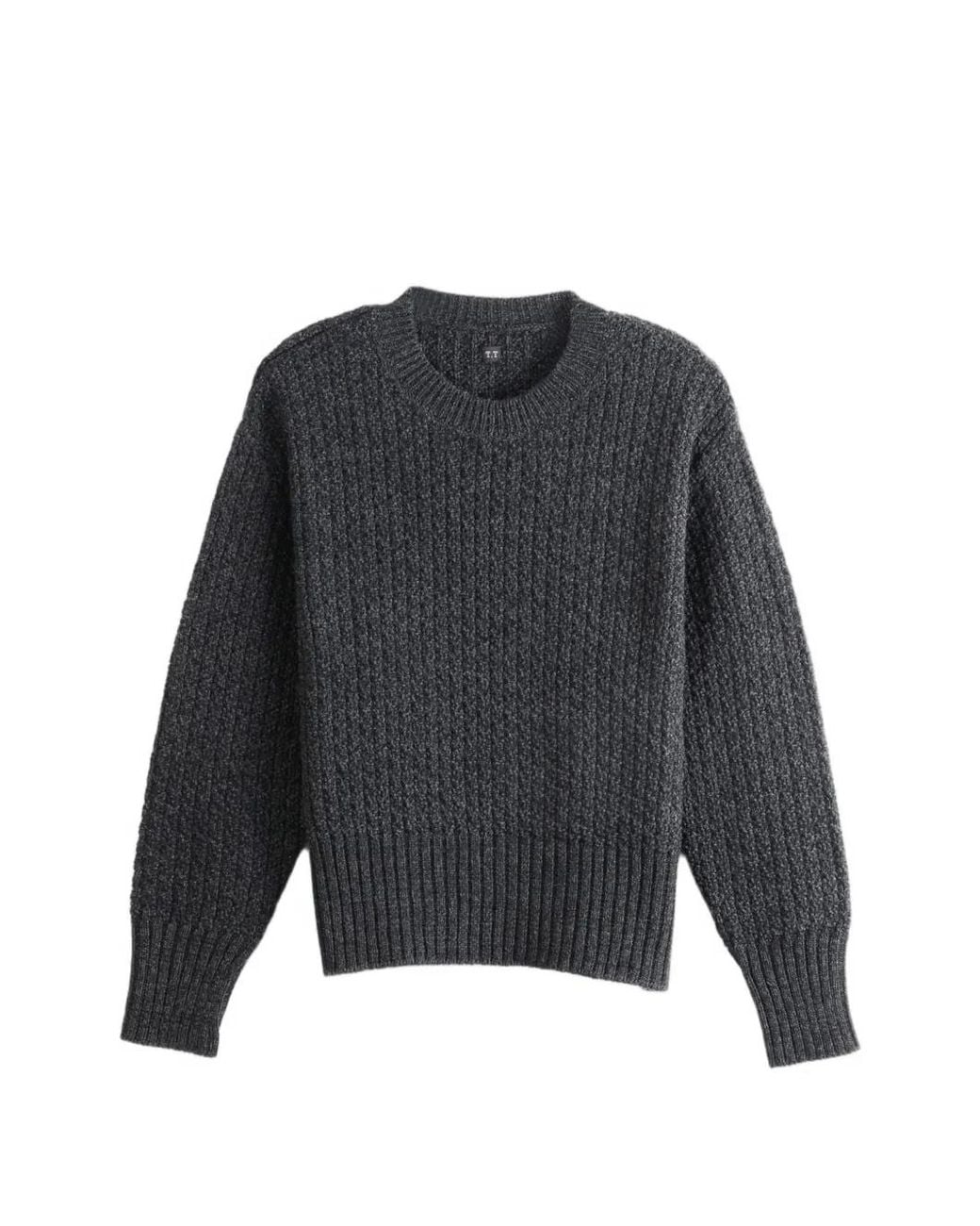 TAIGA TAKAHASHI Gray Lot.525 Ribbed-Knit Crew-Neck Sweater for men