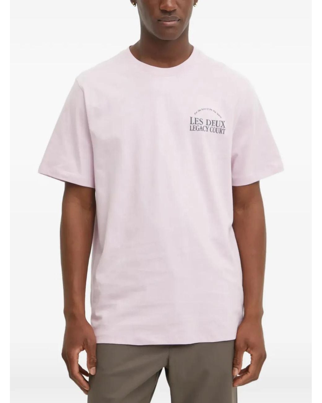 Les Deux White Logo-Print T-Shirt for men