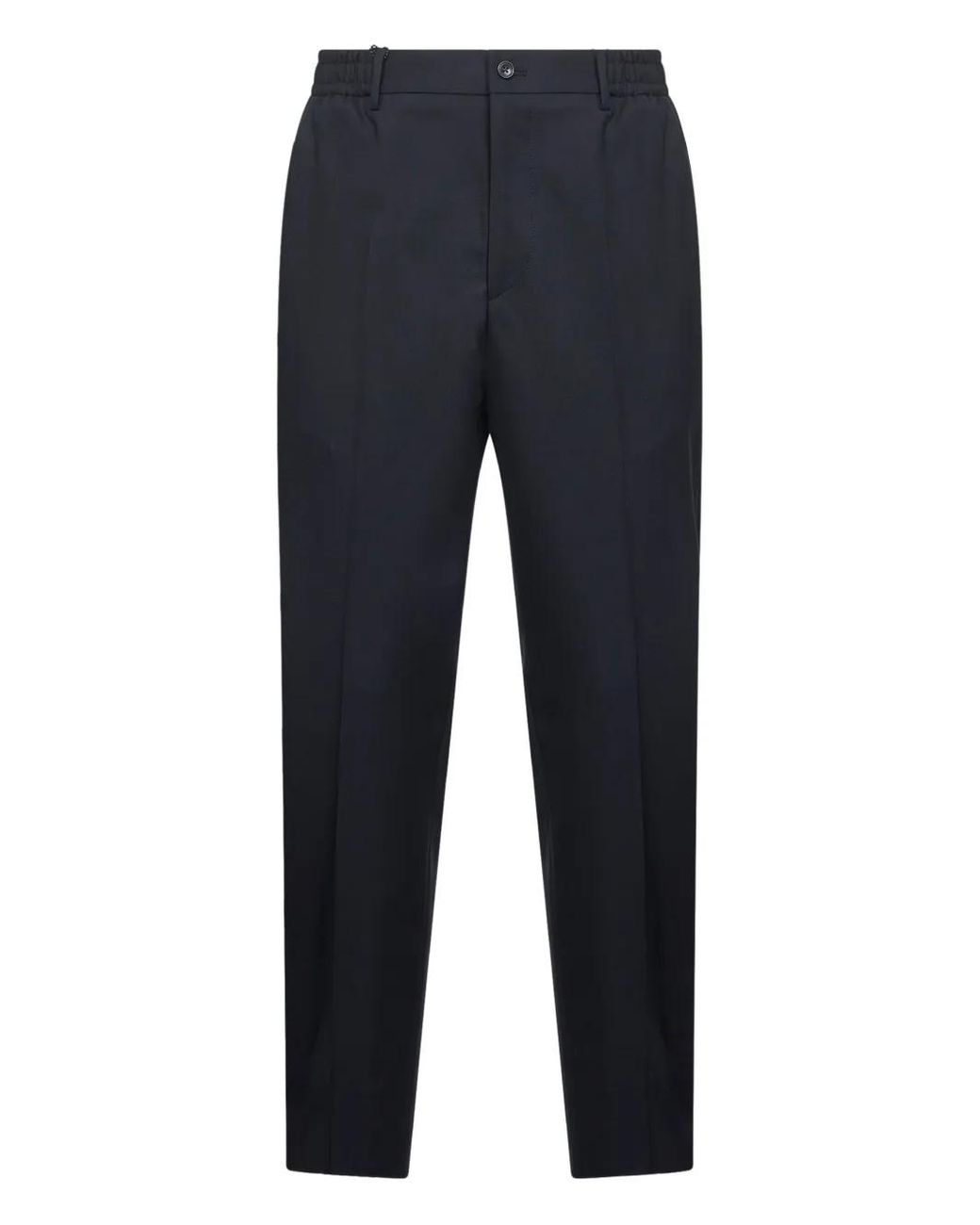 Tagliatore Blue Stretch Virgin Wool Blend Garcon Trousers for men