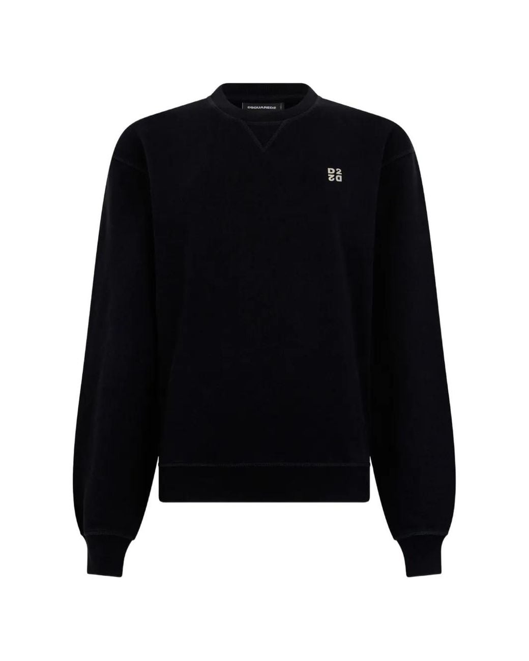 DSquared² Black Metal D2 Upside Down Cool Fit Crew Neck Sweatshirt