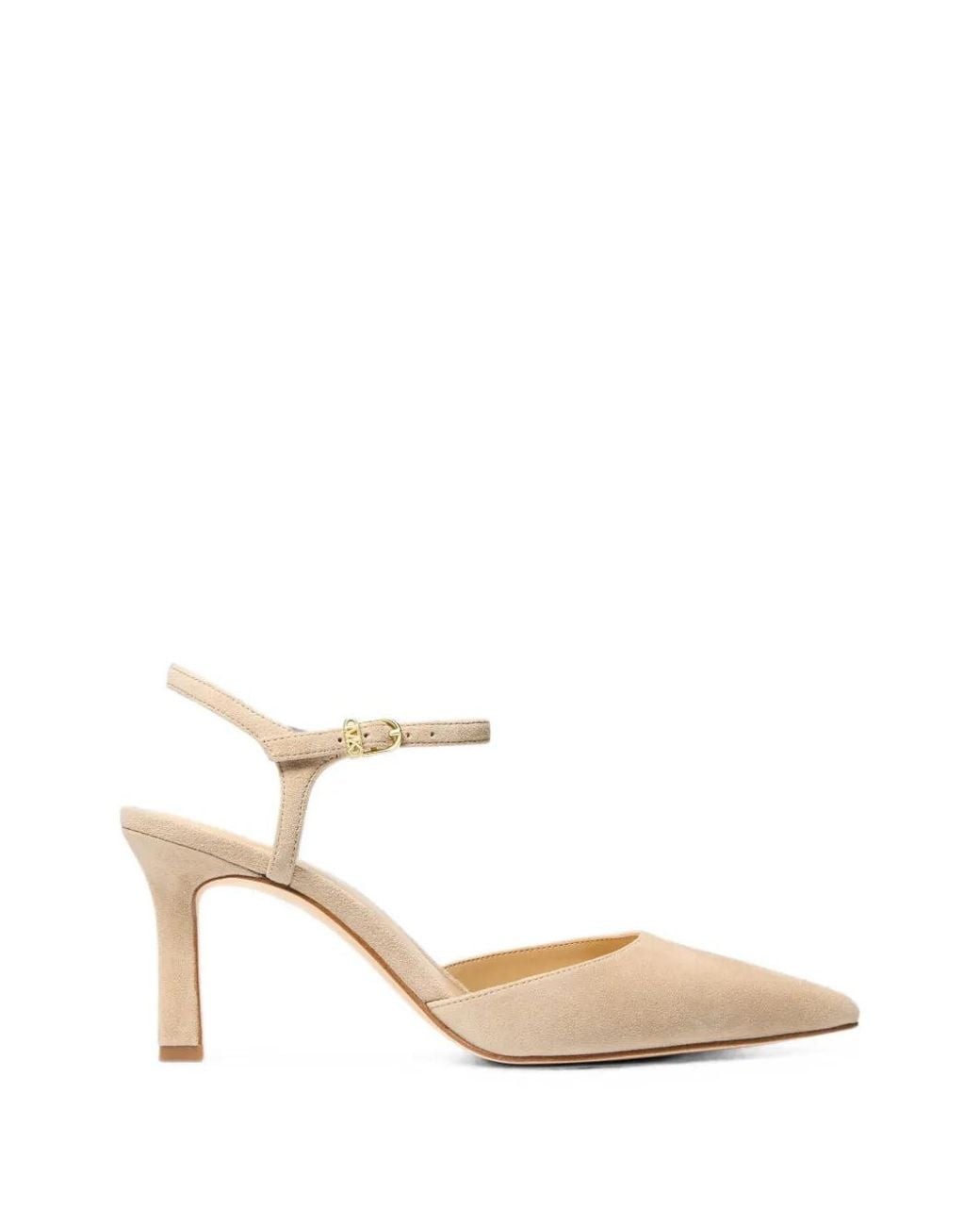 Michael Kors White Amara Pointed-Toe Pumps