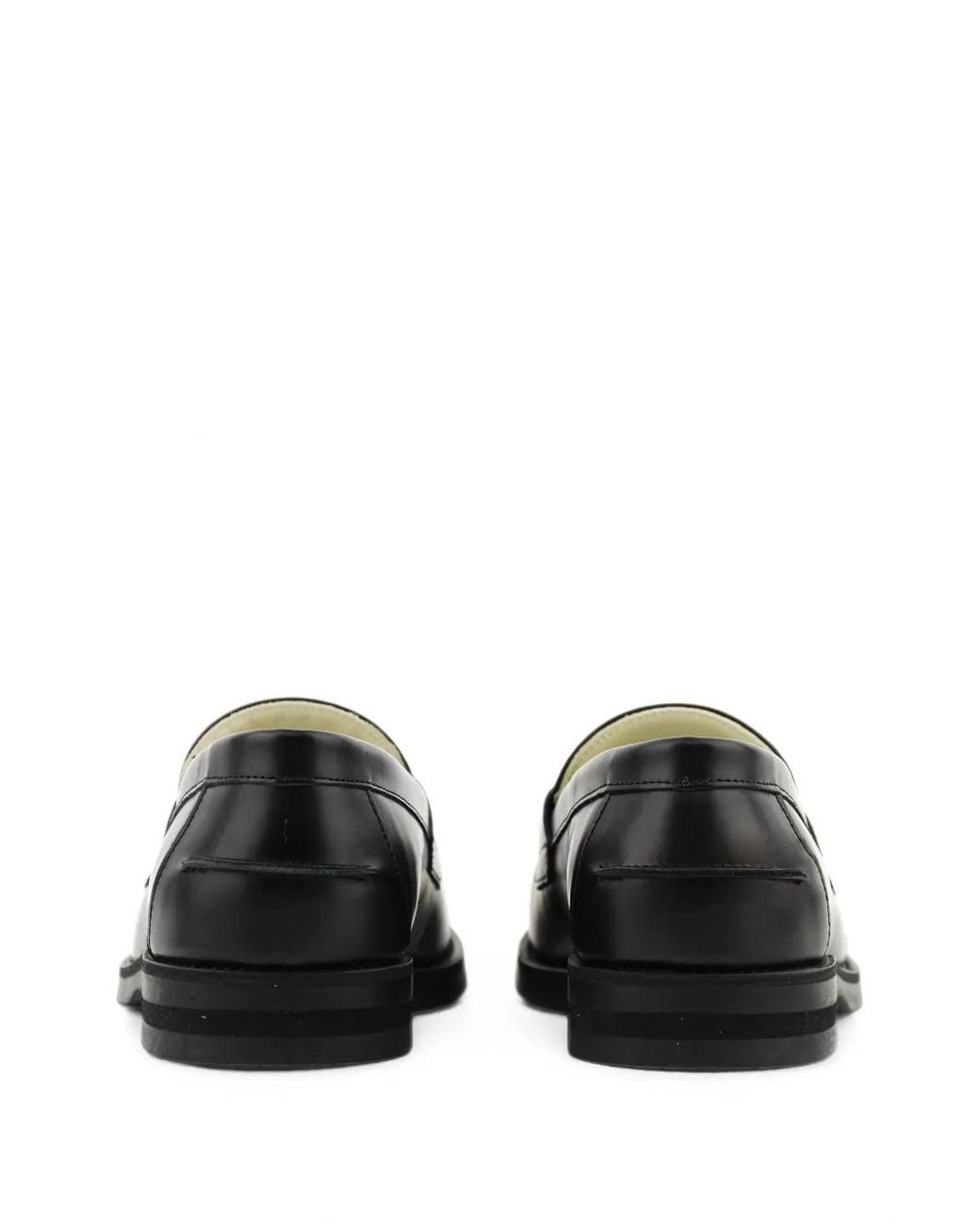 Duke & Dexter Black Wilde Thank You, Good Night Leather Loafers