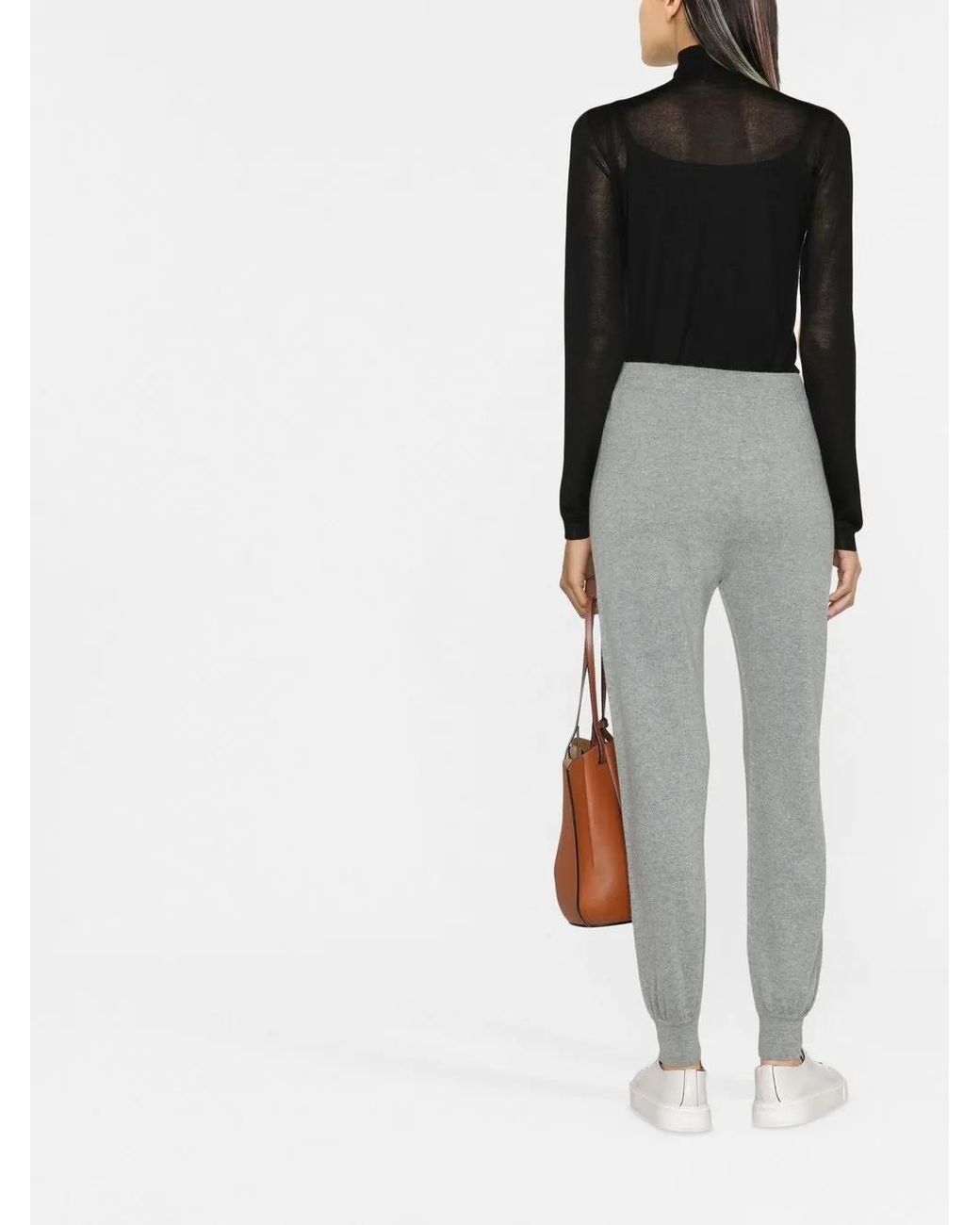 Fabiana Filippi Gray Drawstring Tracksuit Bottoms