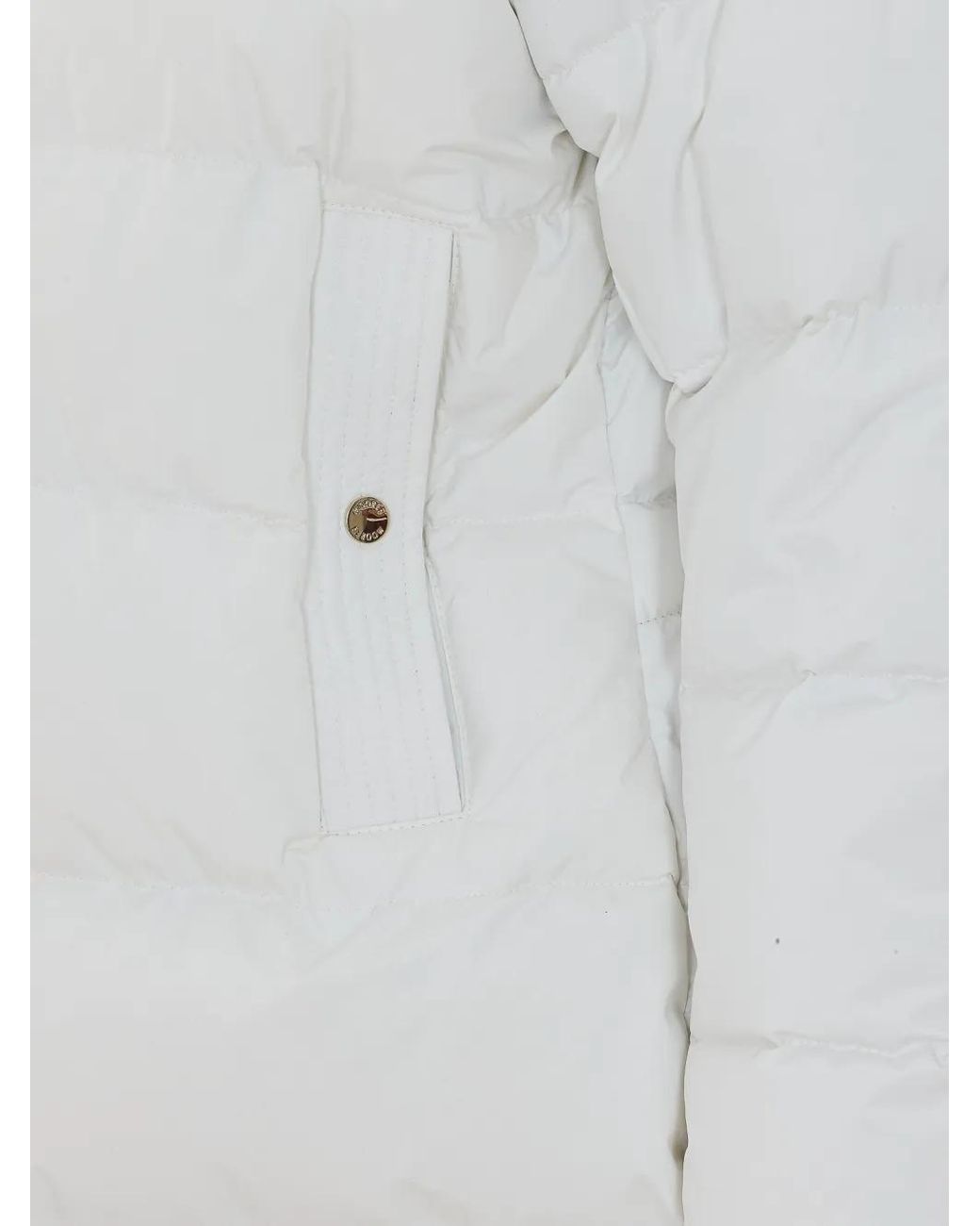 Moorer White Klie Hooded Down Coat