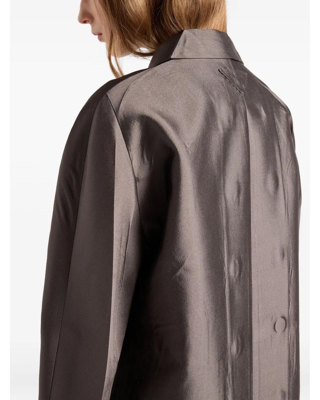Prada Brown Double-Breasted Coat