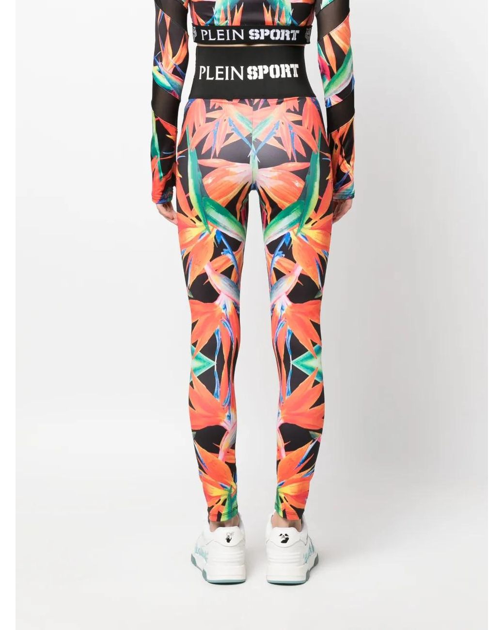 Philipp Plein Red Leggings