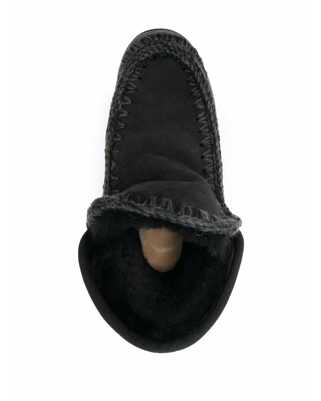 Mou Black Chunky Snow Boots