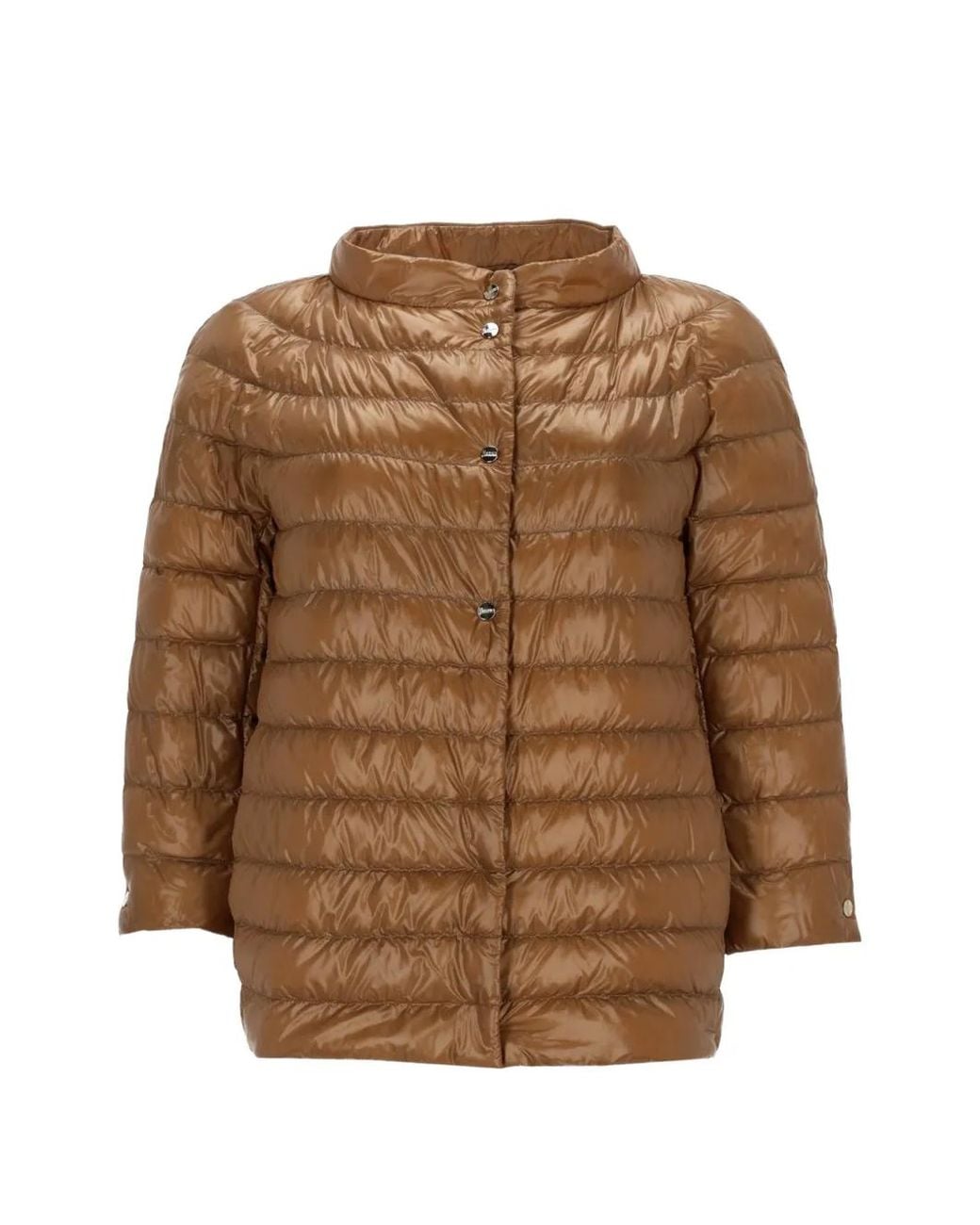 Herno Brown Button Front Jacket