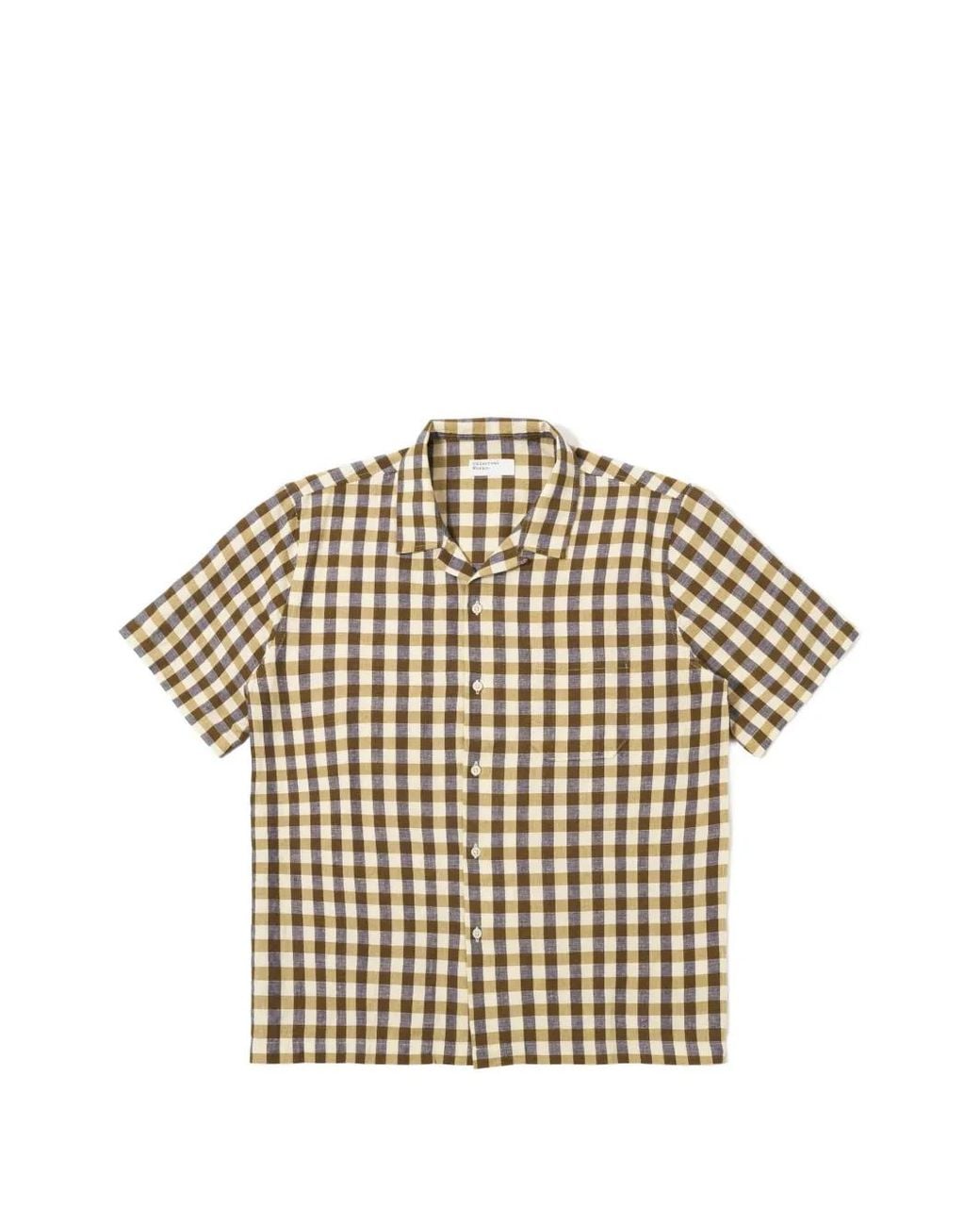 Universal Works Multicolor Chemise Vichy À Manches Courtes for men