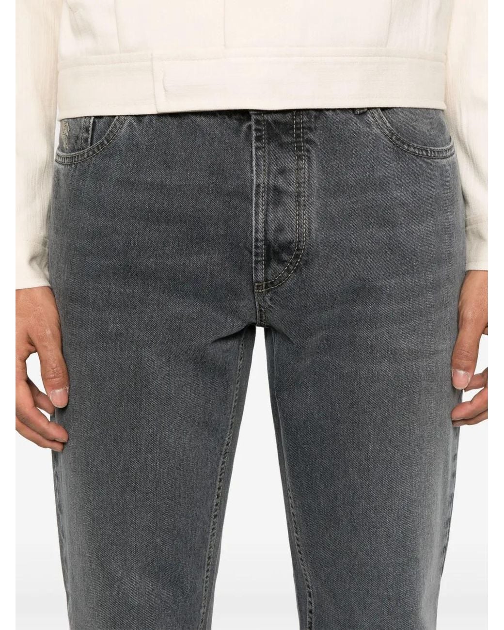 Brunello Cucinelli Gray Jeans for men