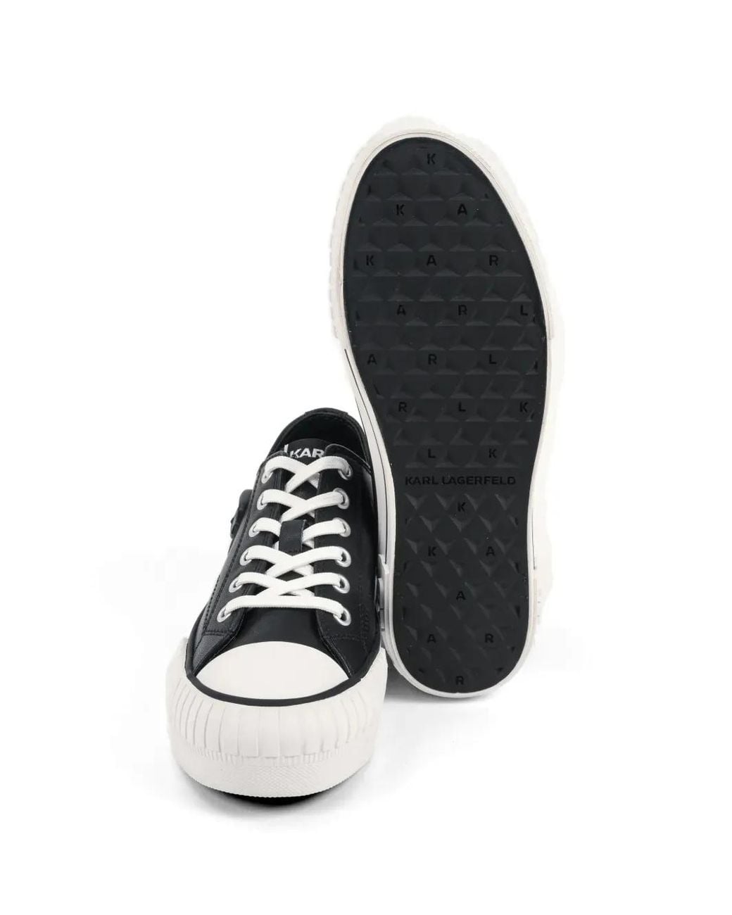 Karl Lagerfeld White Kampus Max Platform Sneakers