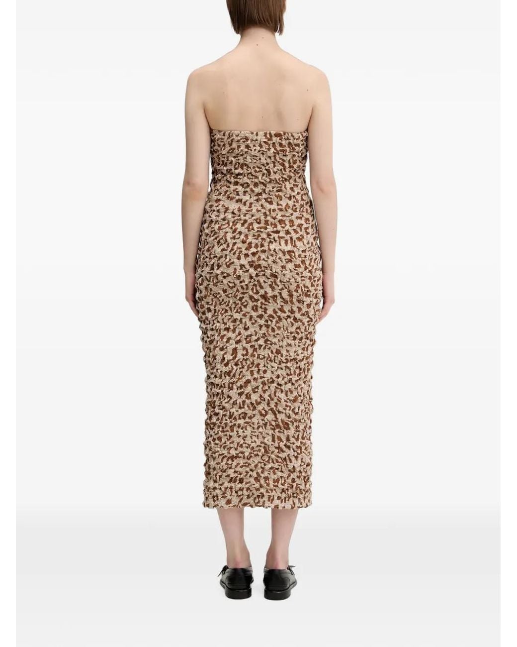 Nanushka Natural Haylen Midi Dress