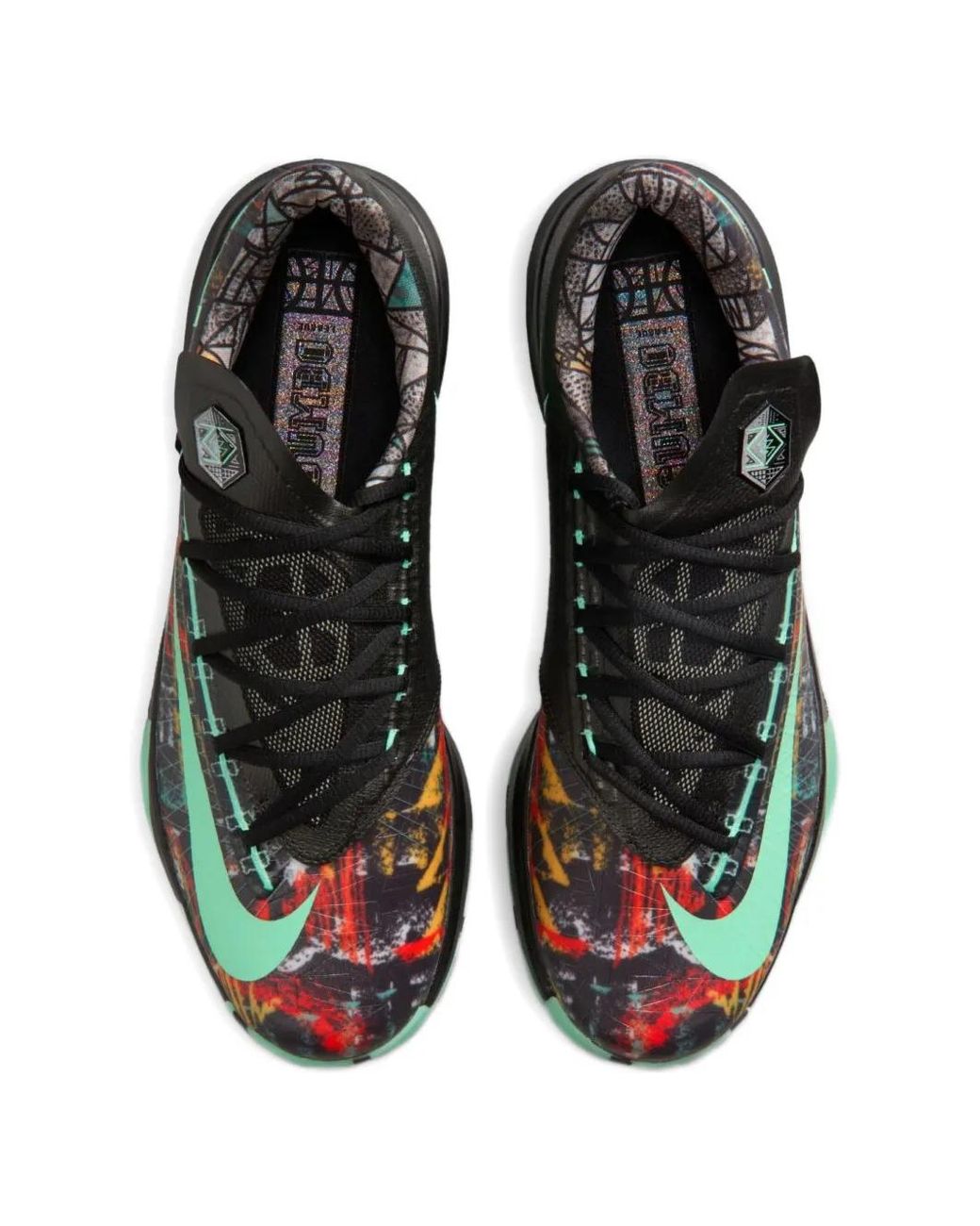 Nike Black Zoom Kd 6 Graphic-Print Sneakers for men