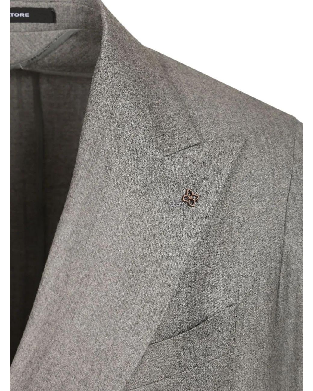 Tagliatore Gray Costume Montecarlo À Boutonnière Croisée for men