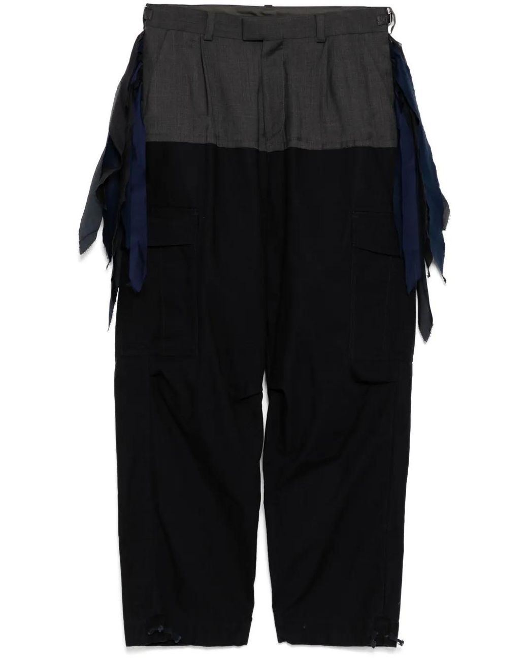 Undercover Black Panelled-Design Pants