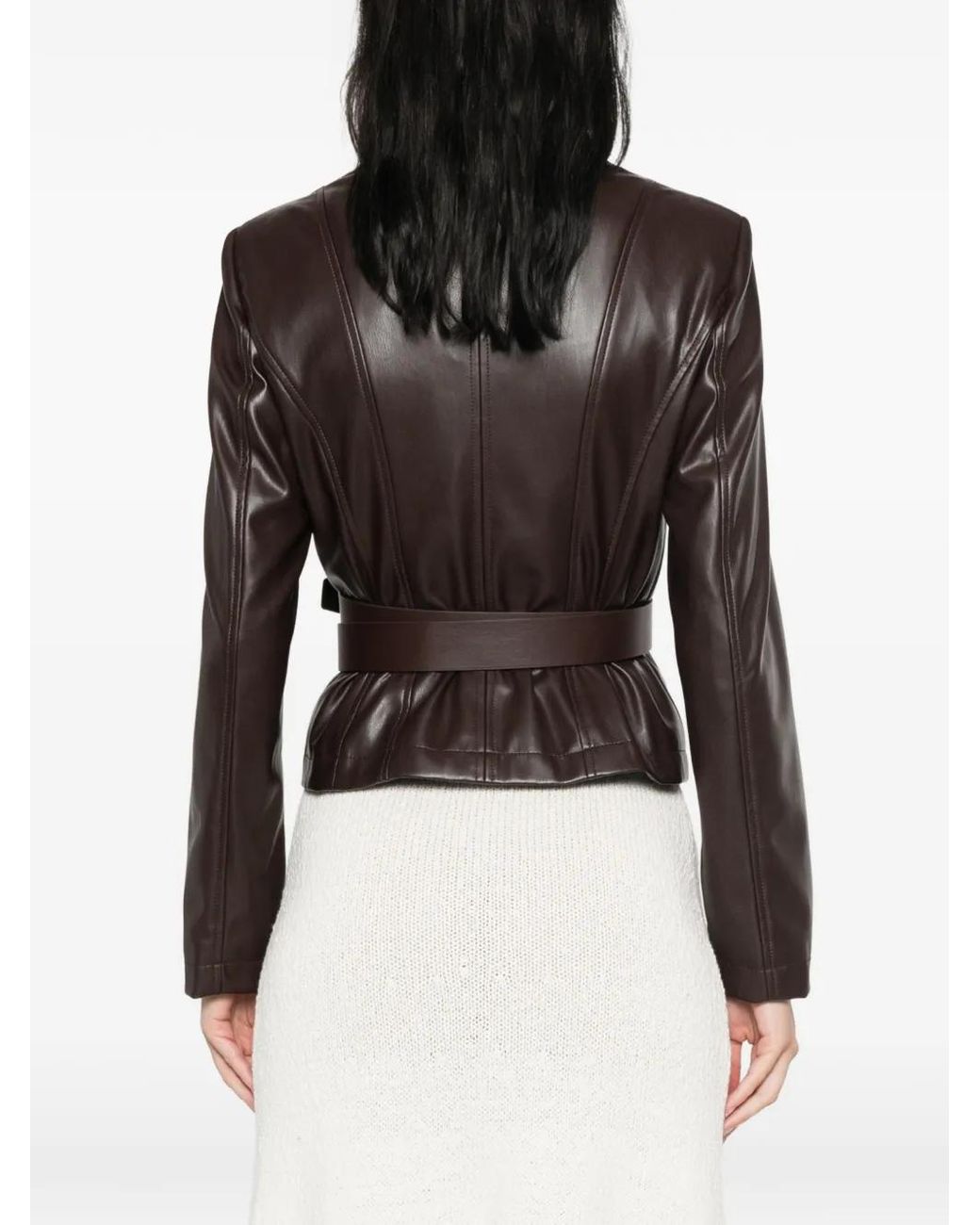 Liu Jo Brown Moka Polyester Jacket