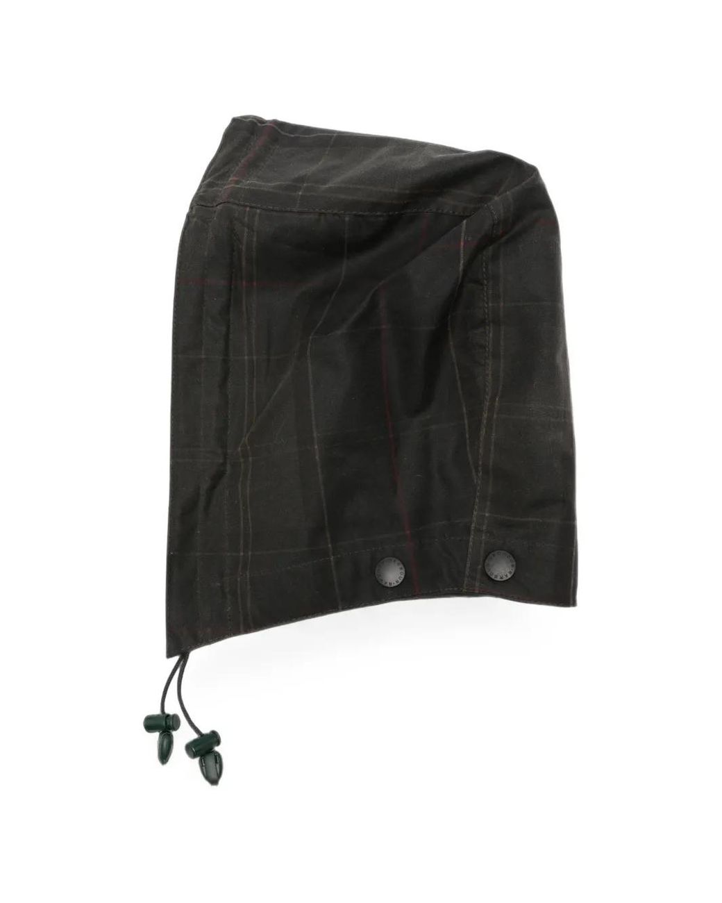 Barbour Black Icons Tartan Wax Hood for men