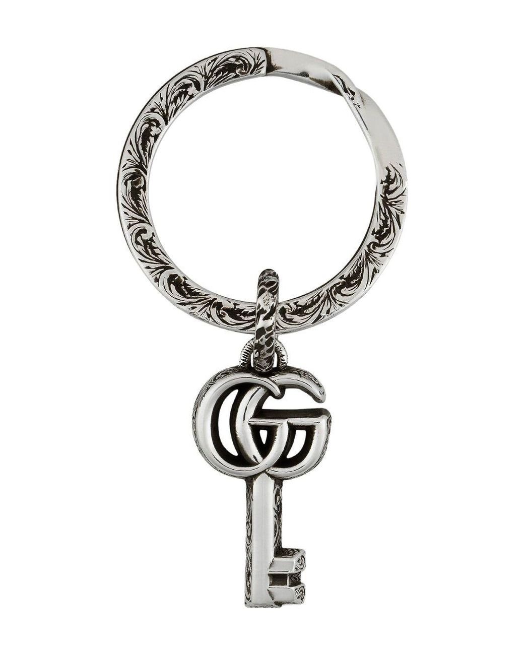 Gucci GG Keychain in Silver (Metallic) for Men Save 7 Lyst