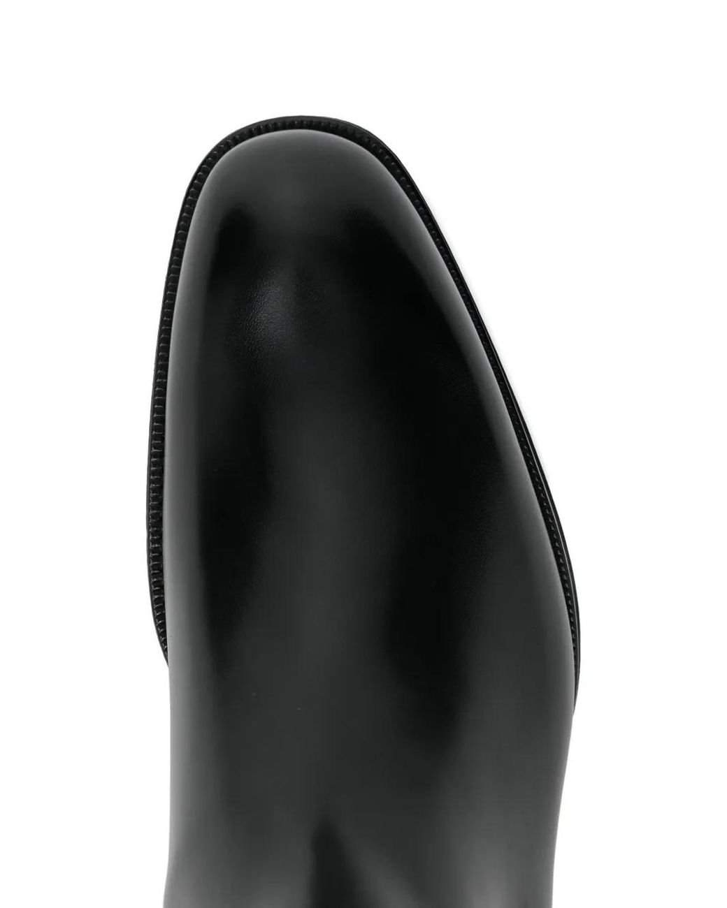 Tom Ford Black Edgar Leather Chelsea Boots for men
