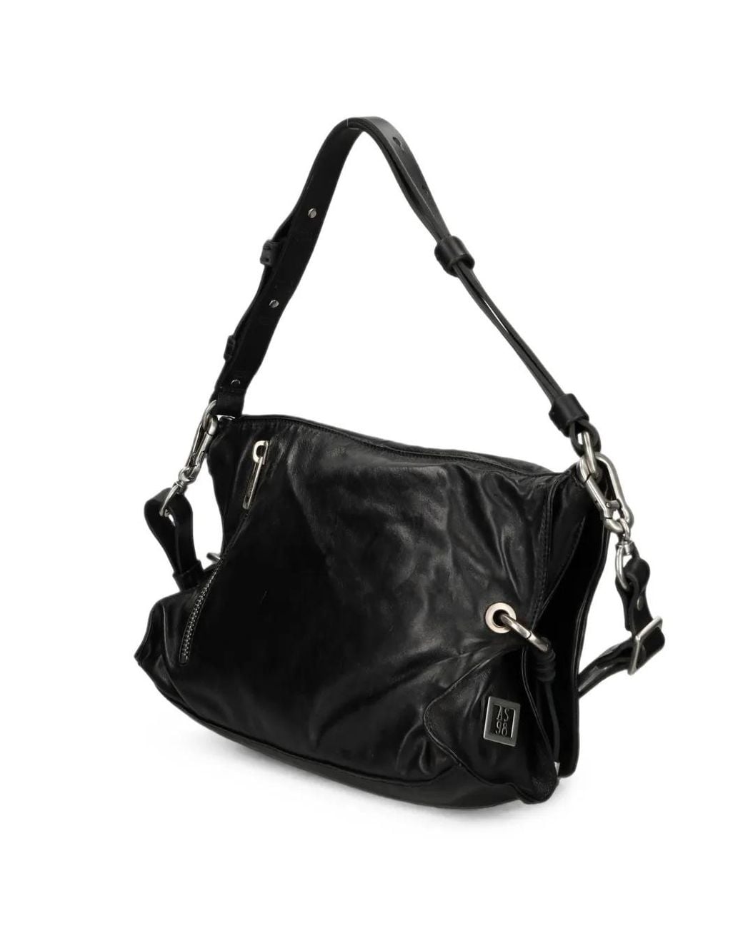 A.s.98 Black Elodie Leather Tote Bag