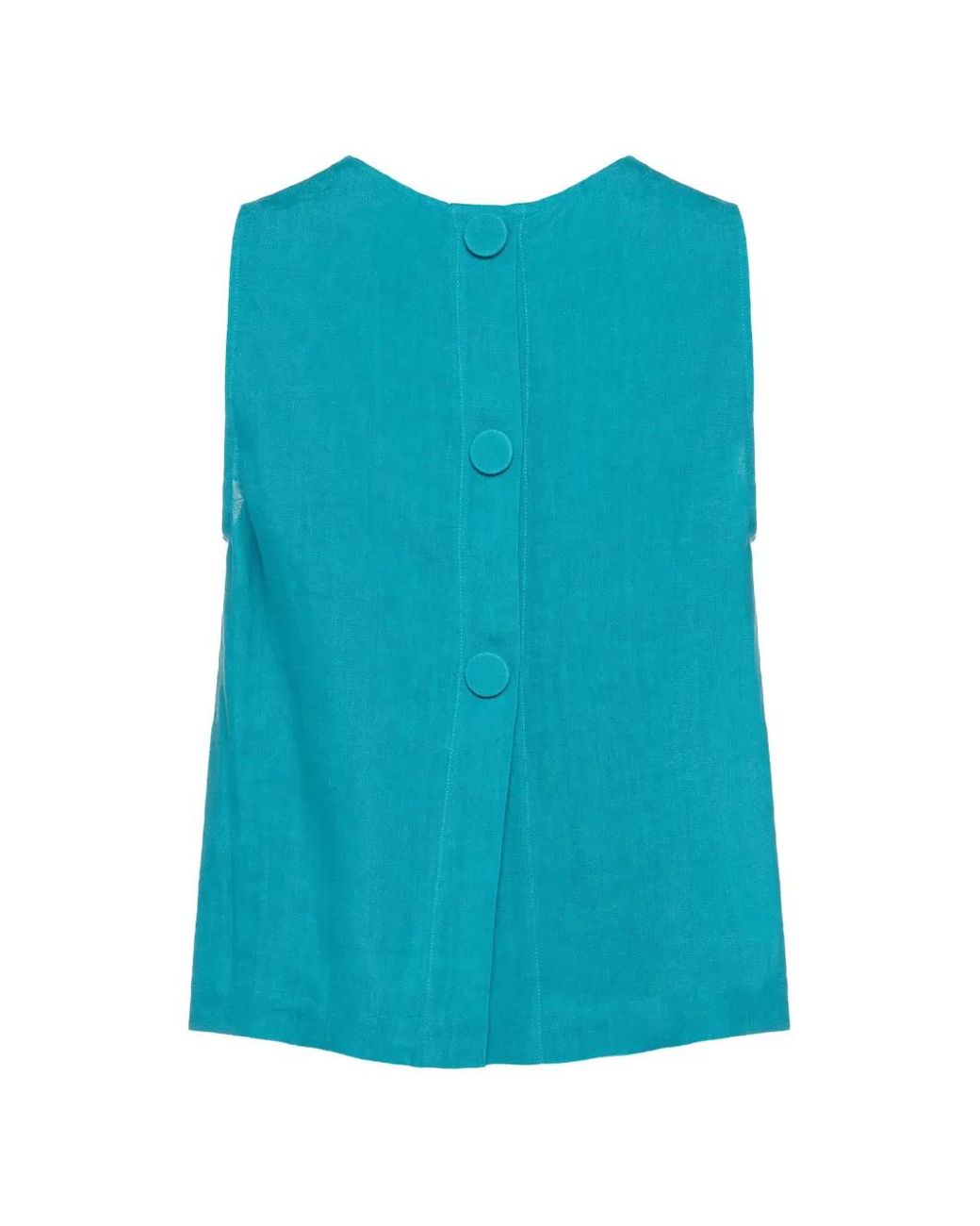 Eres Blue Sleeveless Top