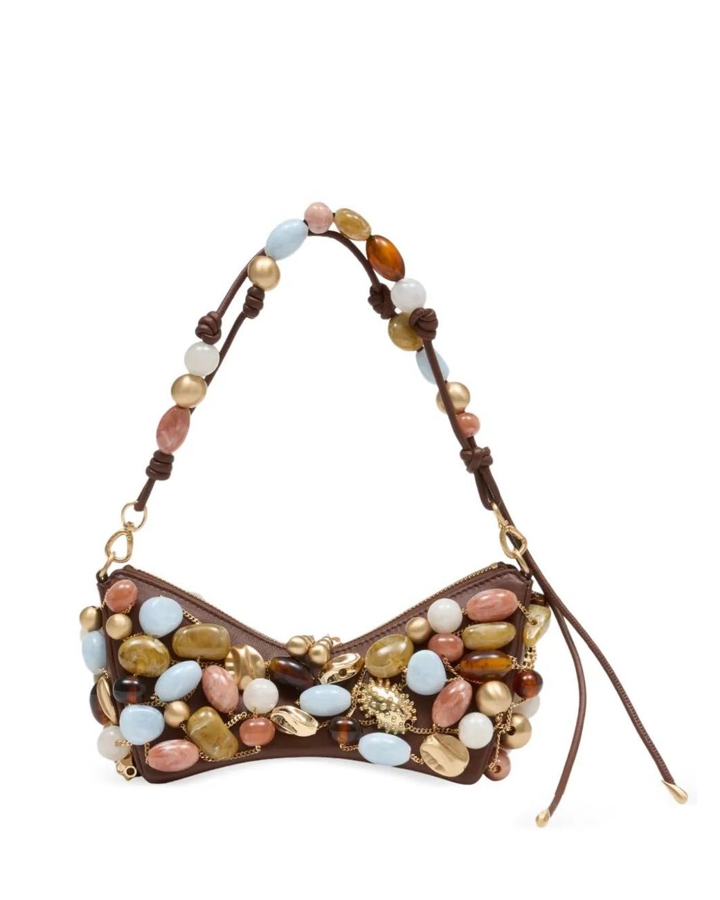 Cult Gaia Brown Mercier Mini Shoulder Bag