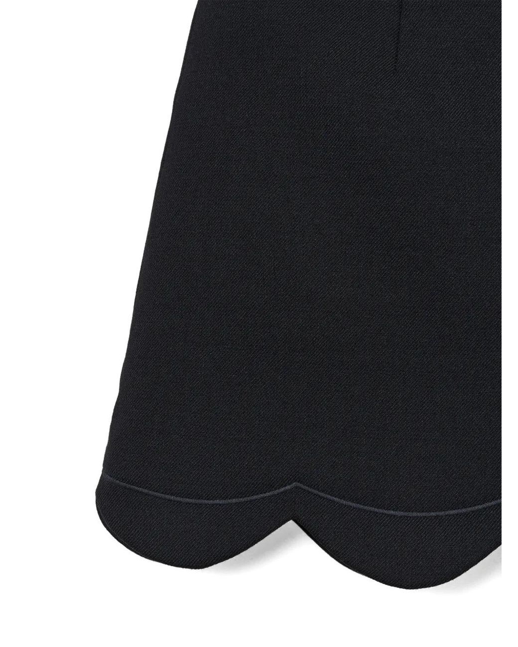 Marc Jacobs Black Daisy-Embroidered Mini Skirt
