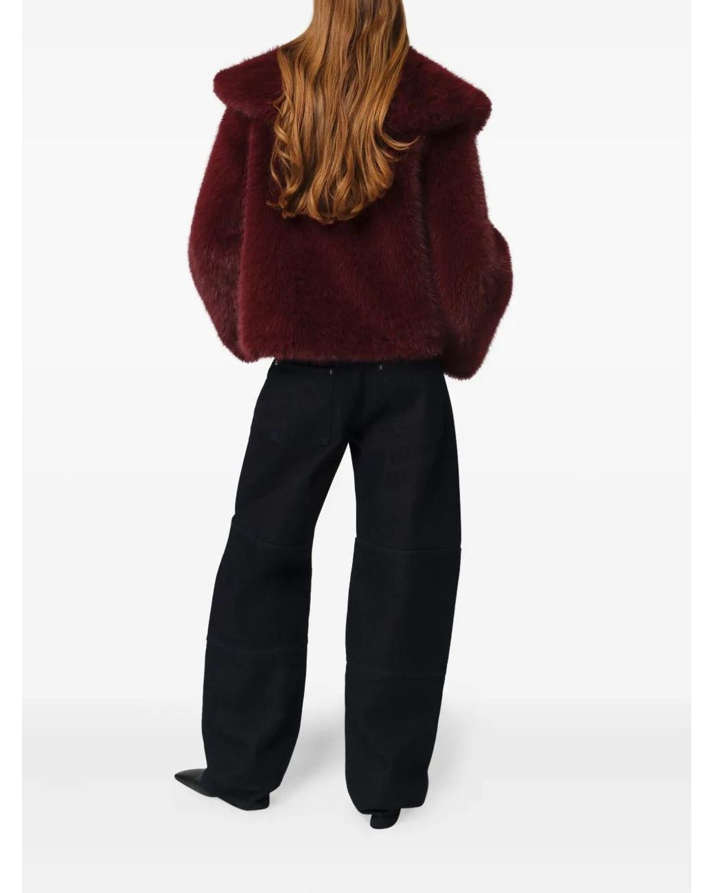 Apparis Red Yara Single-Breasted Coat