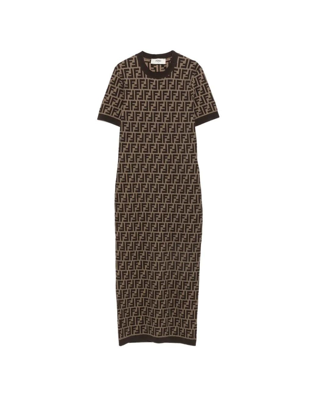 Fendi Natural Midi Dress