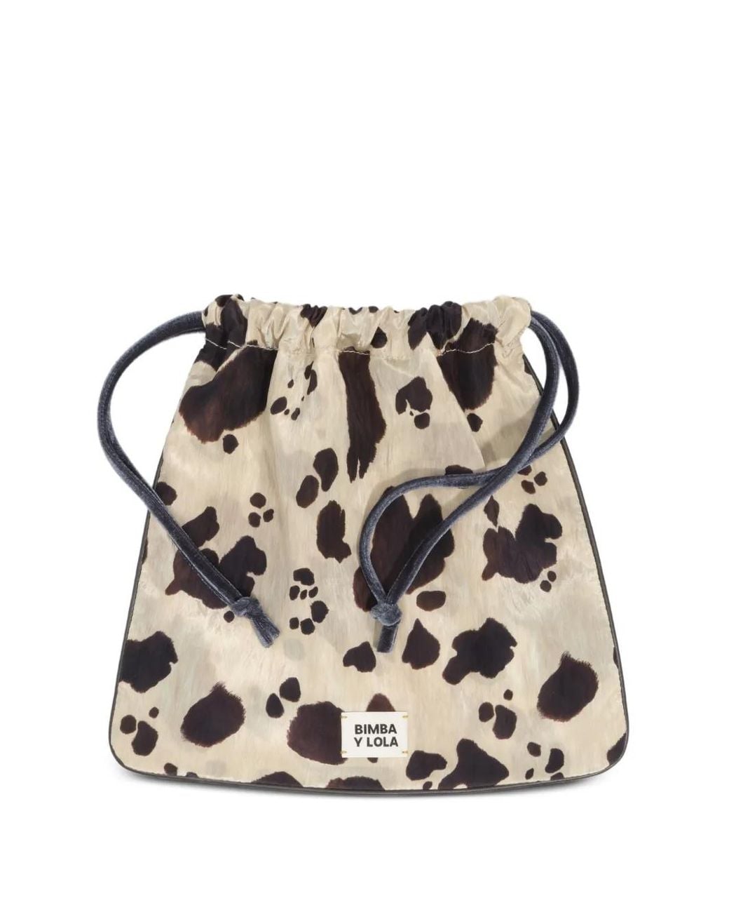 Bimba Y Lola Black Pony Scarf Pouch Bag