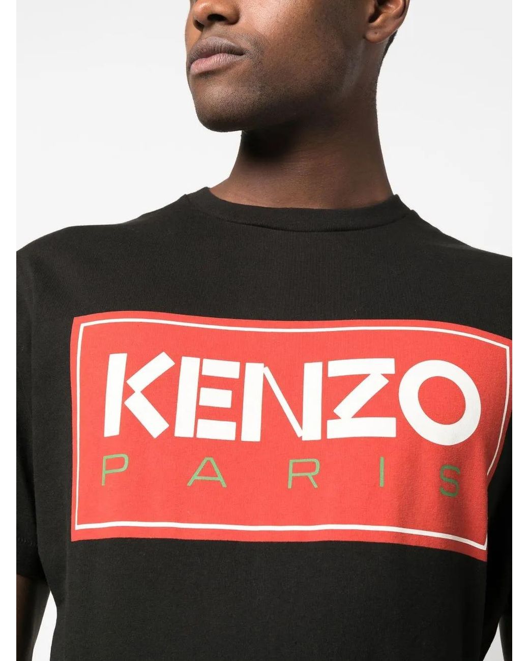 KENZO Black Paris Graphic Shirt for men