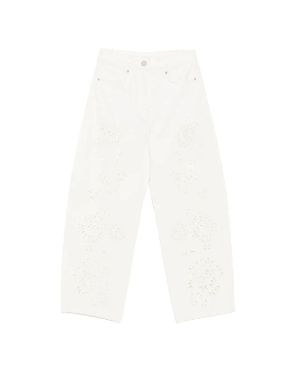 Farm Rio White Richelieu Twill Trousers
