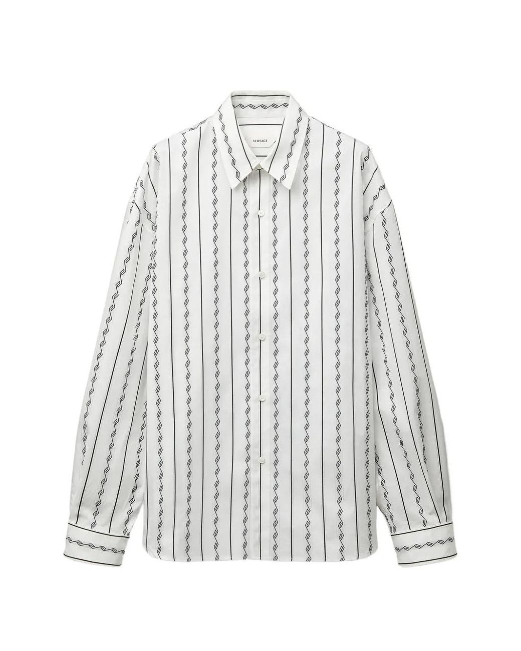 Versace White Tessuto Button-Down Shirt For for men
