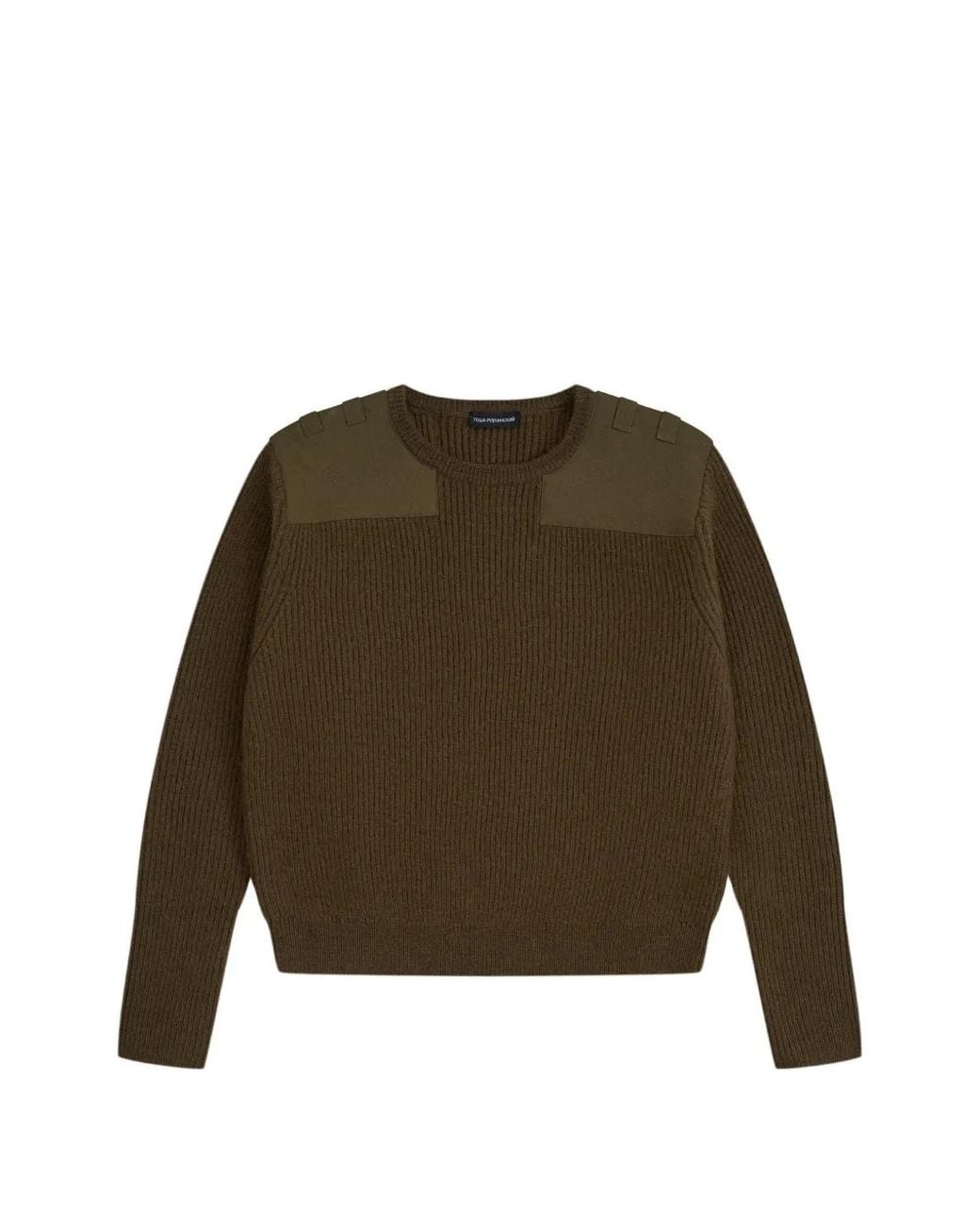 Gosha Rubchinskiy Green Panelled Ribbed-Knit Sweater