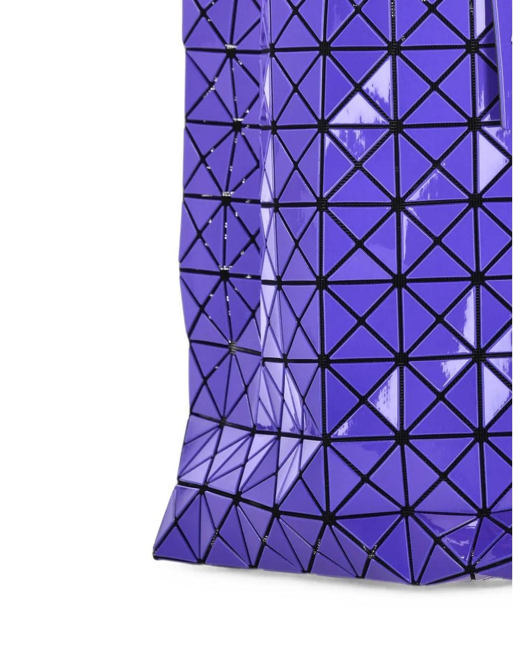 Issey Miyake Purple Prism Gloss Geometric-Panel Tote Bag