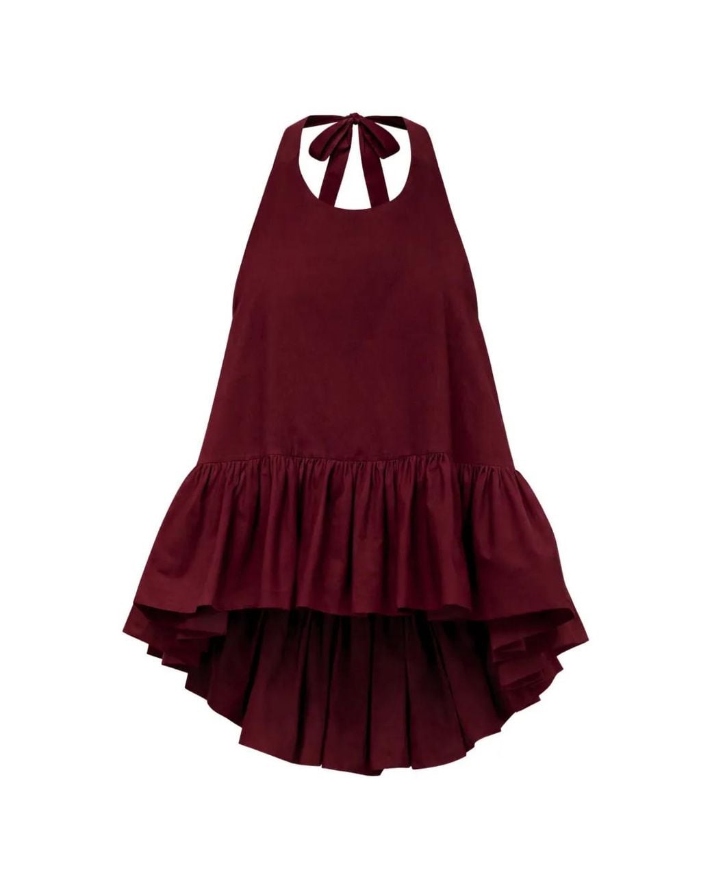 Azeeza Red Winston Ruffled Blouse