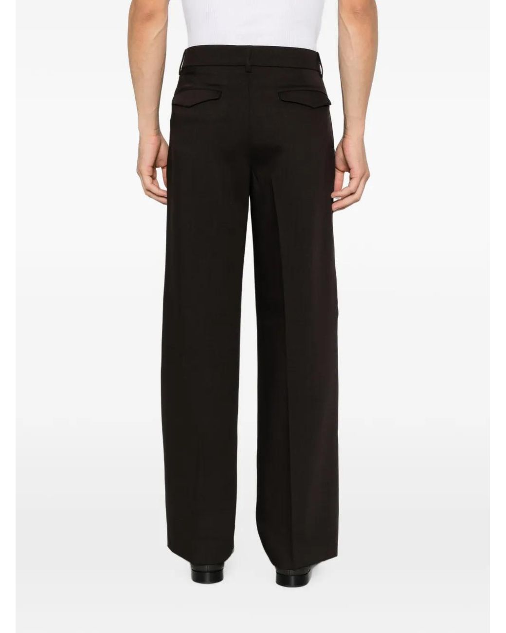 Barena White Pressed-Crease Tailored Trousers for men