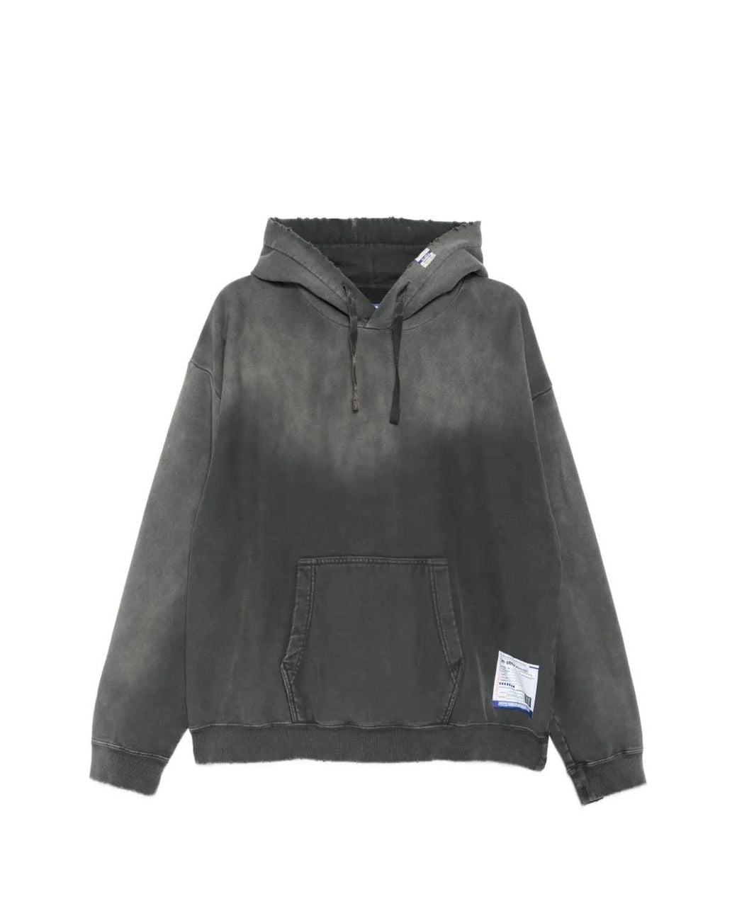 Maison Mihara Yasuhiro Gray Sun Faded Like Distressed Hoodie for men