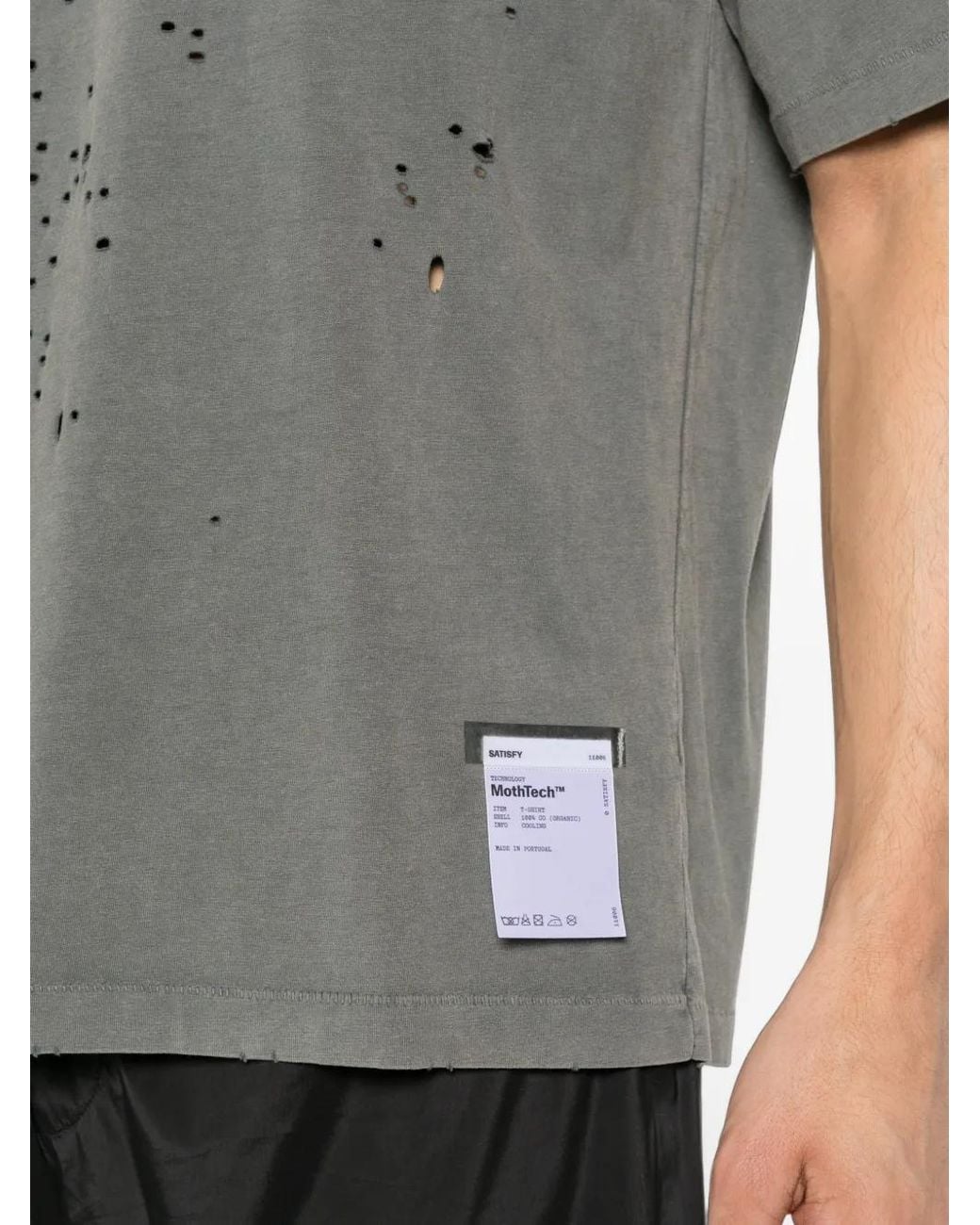 Satisfy Gray Mothtech T-Shirt for men