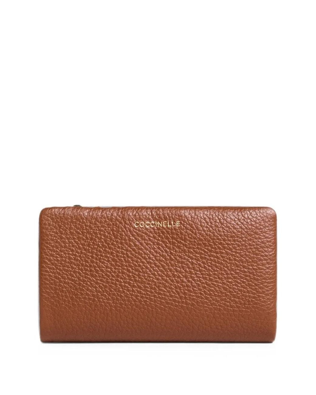 Coccinelle Brown C-Me Grained Leather Wallet