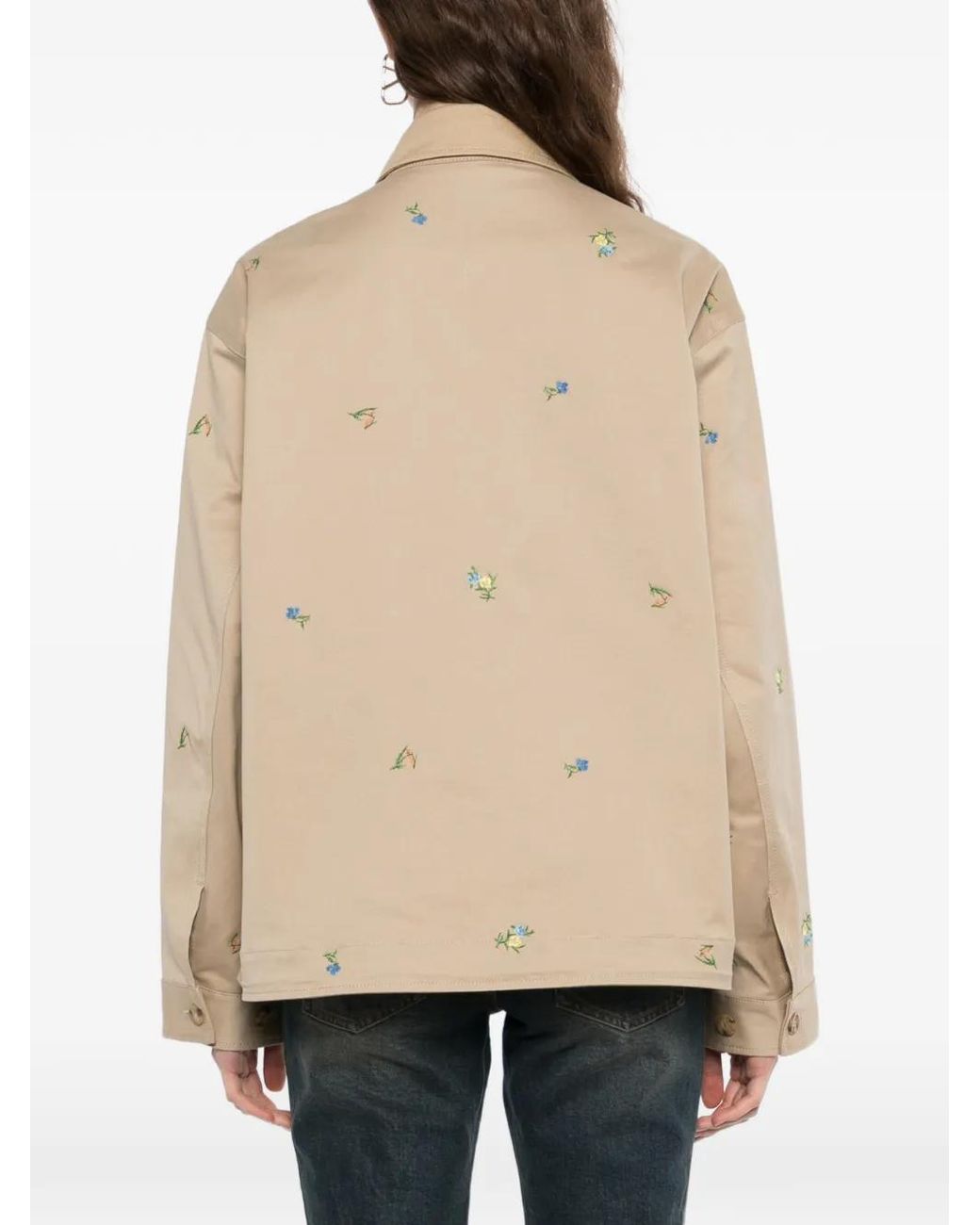 JNBY Natural Floral-Embroidered Long-Sleeve Jacket
