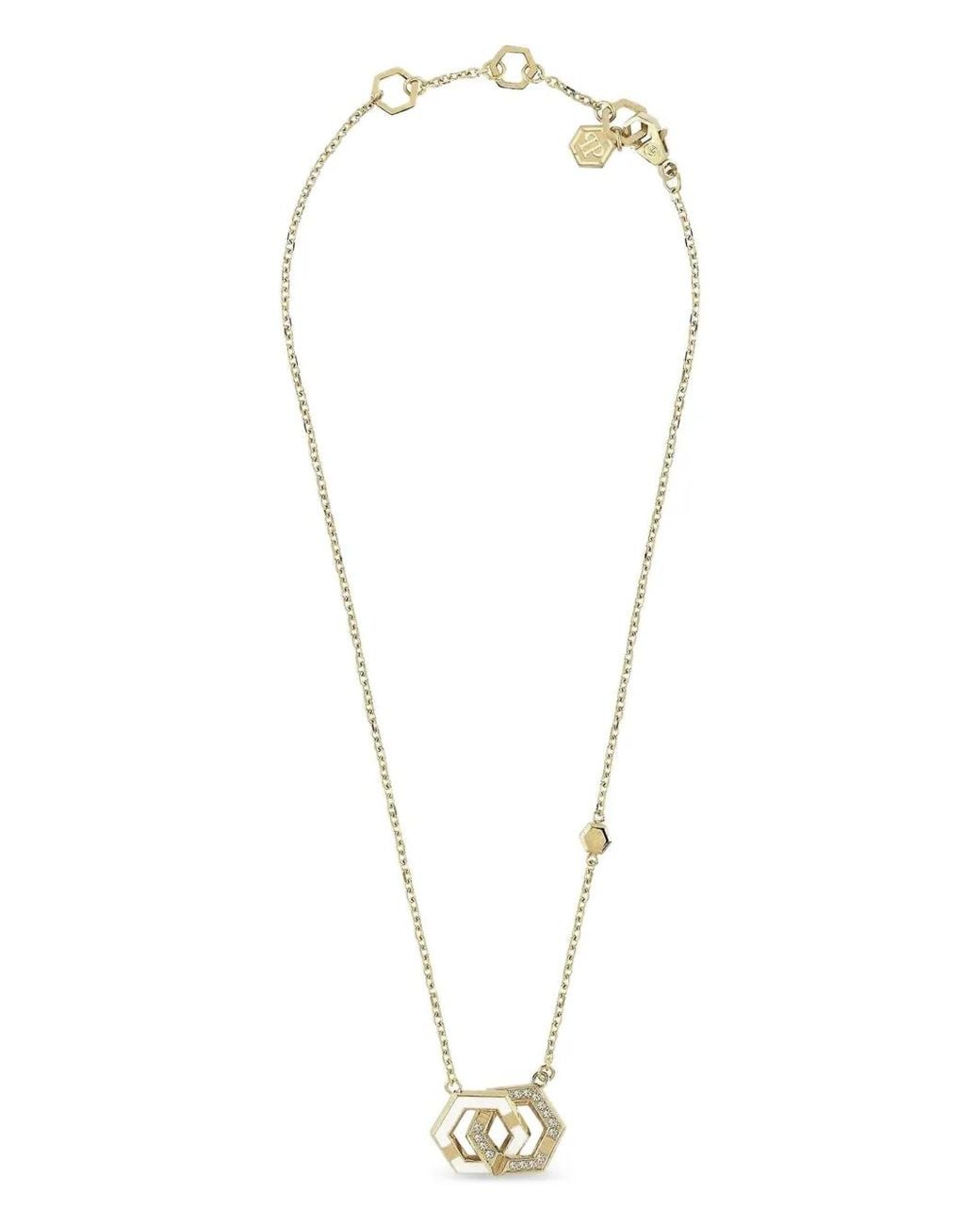 Philipp Plein White Legacy Chain Necklace